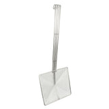Stainless Steel Square Strainer Skimmer Ladle for Cooking Frying Kitchen Gadgets Mesh Strainer Pasta Strainer Spoon Coarse Mesh - Close-Up Angle