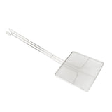 Stainless Steel Square Strainer Skimmer Ladle for Cooking Frying Kitchen Gadgets Mesh Strainer Pasta Strainer Spoon Fine Mesh