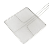 Stainless Steel Square Strainer Skimmer Ladle for Cooking Frying Kitchen Gadgets Mesh Strainer Pasta Strainer Spoon Fine Mesh