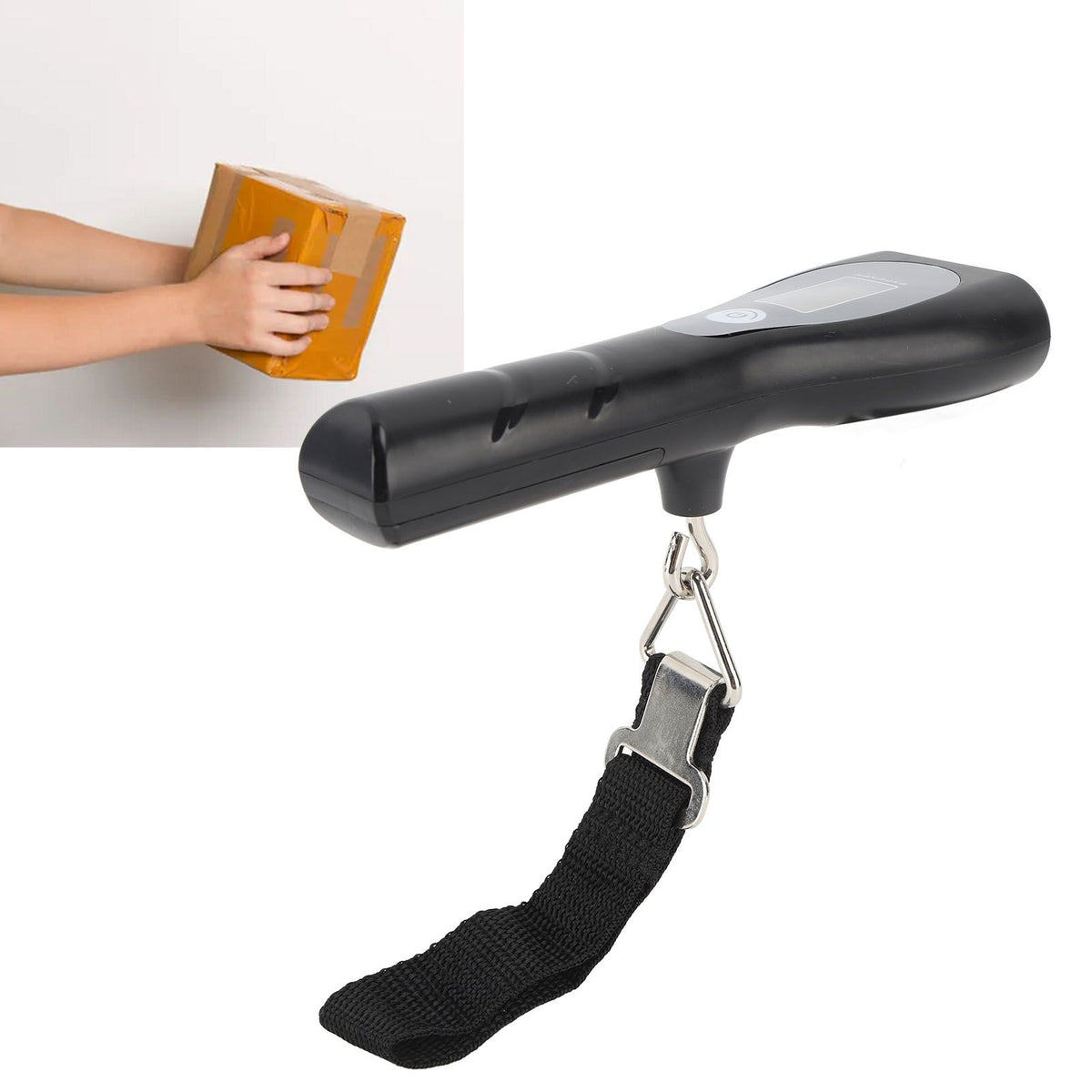 Digital Luggage Scale Portable Electronic Hook Scale with Flashlight 1m Tape Baggage Scale for Home Traveling Fishing Band Type