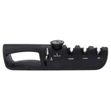 Adjustable Knife Sharpener 4 in 1 Black Sharp Adjustable Kitchen Knife Sharpener for Home Restaurant