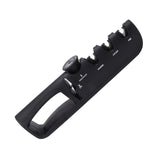 Adjustable Knife Sharpener 4 in 1 Black Sharp Adjustable Kitchen Knife Sharpener for Home Restaurant - Front View