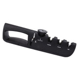 Adjustable Knife Sharpener 4 in 1 Black Sharp Adjustable Kitchen Knife Sharpener for Home Restaurant - Top-Down View