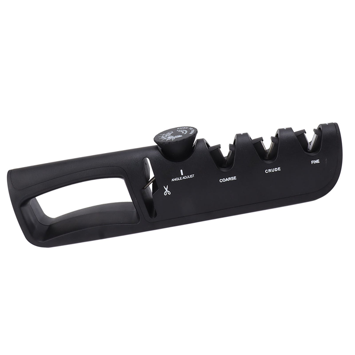 Adjustable Knife Sharpener 4 in 1 Black Sharp Adjustable Kitchen Knife Sharpener for Home Restaurant