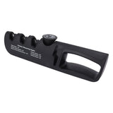 Adjustable Knife Sharpener 4 in 1 Black Sharp Adjustable Kitchen Knife Sharpener for Home Restaurant