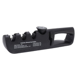 Adjustable Knife Sharpener 4 in 1 Black Sharp Adjustable Kitchen Knife Sharpener for Home Restaurant - Close-Up Angle