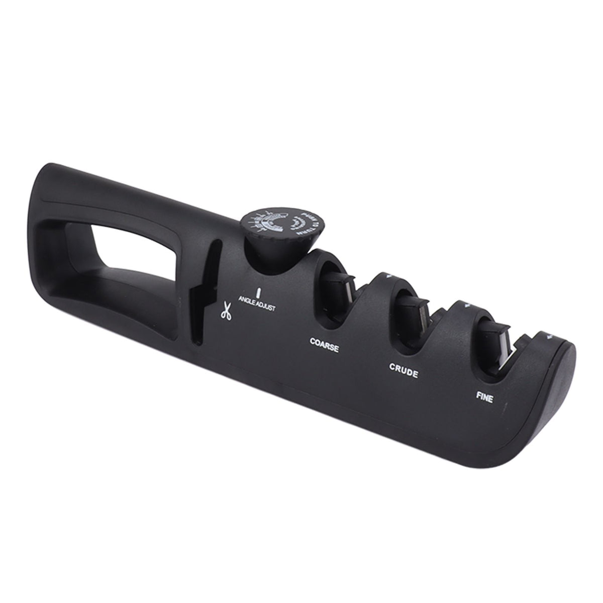 Adjustable Knife Sharpener 4 in 1 Black Sharp Adjustable Kitchen Knife Sharpener for Home Restaurant