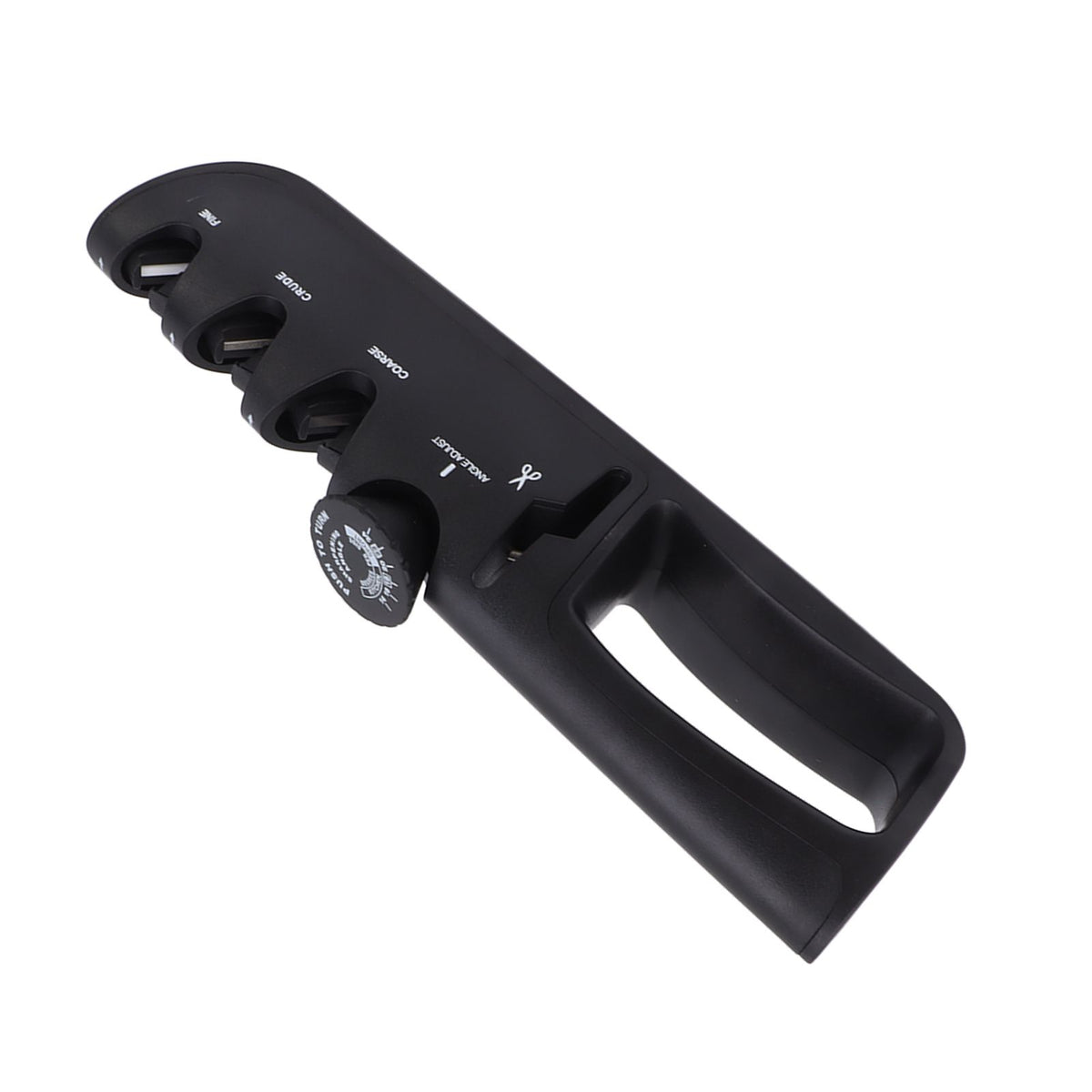 Adjustable Knife Sharpener 4 in 1 Black Sharp Adjustable Kitchen Knife Sharpener for Home Restaurant