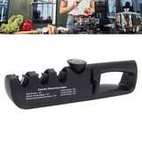Adjustable Knife Sharpener 4 in 1 Black Sharp Adjustable Kitchen Knife Sharpener for Home Restaurant - Extra Image
