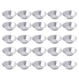 25Pcs Aluminum Egg Tart Molds Small Tart Pie Tin Mini Cupcake Cake Muffin Cookie Mold Baking Cups for Baking