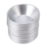 25Pcs Aluminum Egg Tart Molds Small Tart Pie Tin Mini Cupcake Cake Muffin Cookie Mold Baking Cups for Baking - Front View