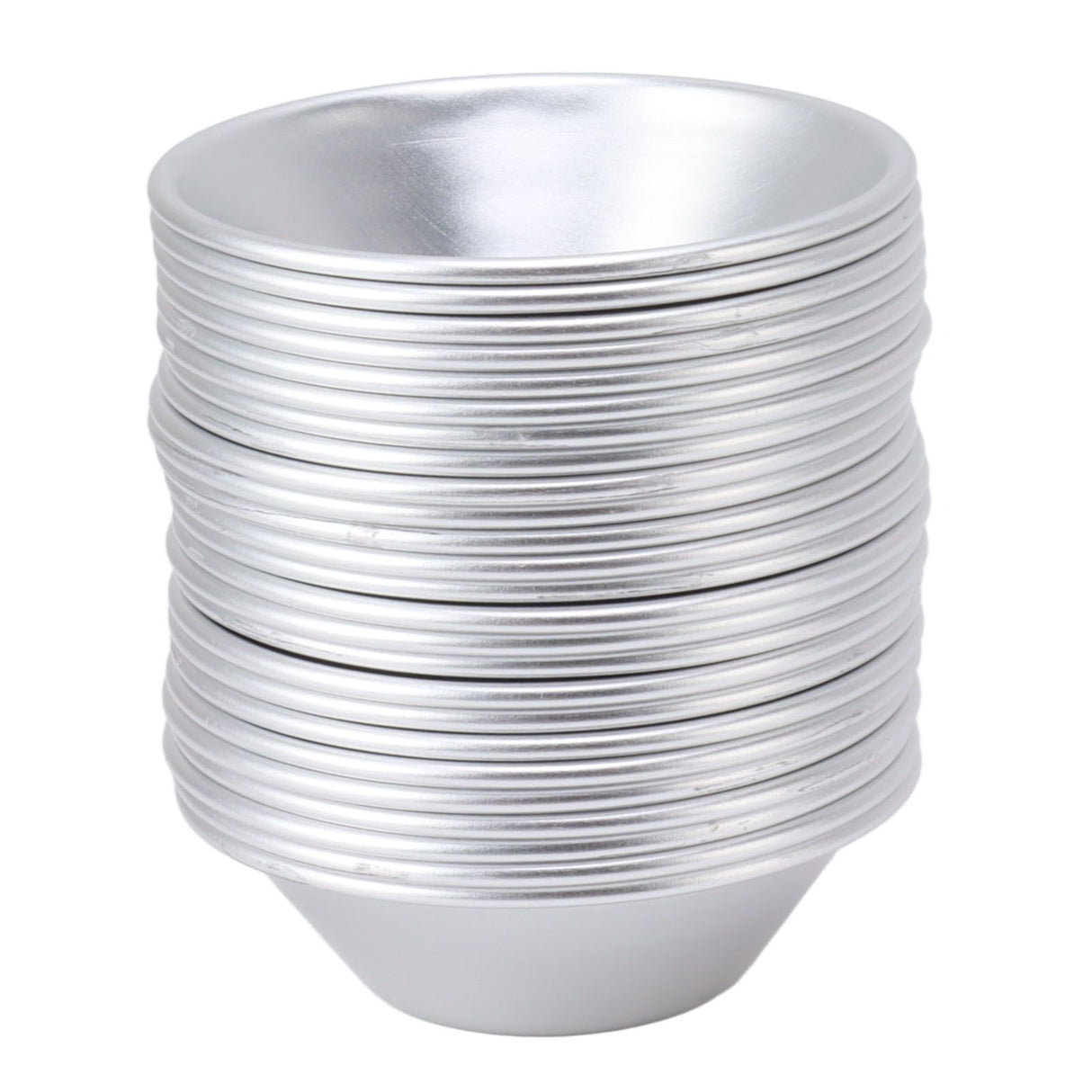 25Pcs Aluminum Egg Tart Molds Small Tart Pie Tin Mini Cupcake Cake Muffin Cookie Mold Baking Cups for Baking