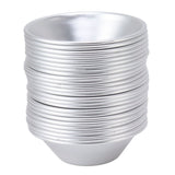 25Pcs Aluminum Egg Tart Molds Small Tart Pie Tin Mini Cupcake Cake Muffin Cookie Mold Baking Cups for Baking
