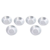 25Pcs Aluminum Egg Tart Molds Small Tart Pie Tin Mini Cupcake Cake Muffin Cookie Mold Baking Cups for Baking - Close-Up Angle