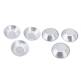 25Pcs Aluminum Egg Tart Molds Small Tart Pie Tin Mini Cupcake Cake Muffin Cookie Mold Baking Cups for Baking - Low Angle