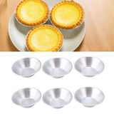 25Pcs Aluminum Egg Tart Molds Small Tart Pie Tin Mini Cupcake Cake Muffin Cookie Mold Baking Cups for Baking