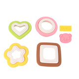 10Pcs Sandwich Cutter Mold Set Detachable Flower Heart Round Shape Baking Toast Biscuits Mould for Kitchen - Side View