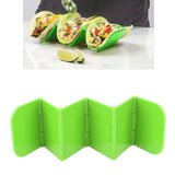 Taco Holder Stand Dishwasher Microwave Safe Stable Taco Rack Tray for Restaurant Kitchen Party Grass Green