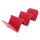 Taco Holder Stand Dishwasher Microwave Safe Stable Taco Rack Tray for Restaurant Kitchen Party Red