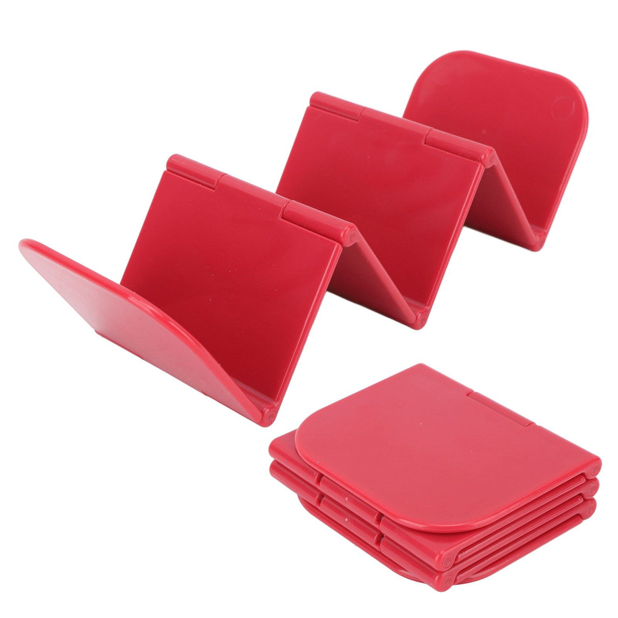 Taco Holder Stand Dishwasher Microwave Safe Stable Taco Rack Tray for Restaurant Kitchen Party Red