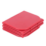 Taco Holder Stand Dishwasher Microwave Safe Stable Taco Rack Tray for Restaurant Kitchen Party Red - Extra Image