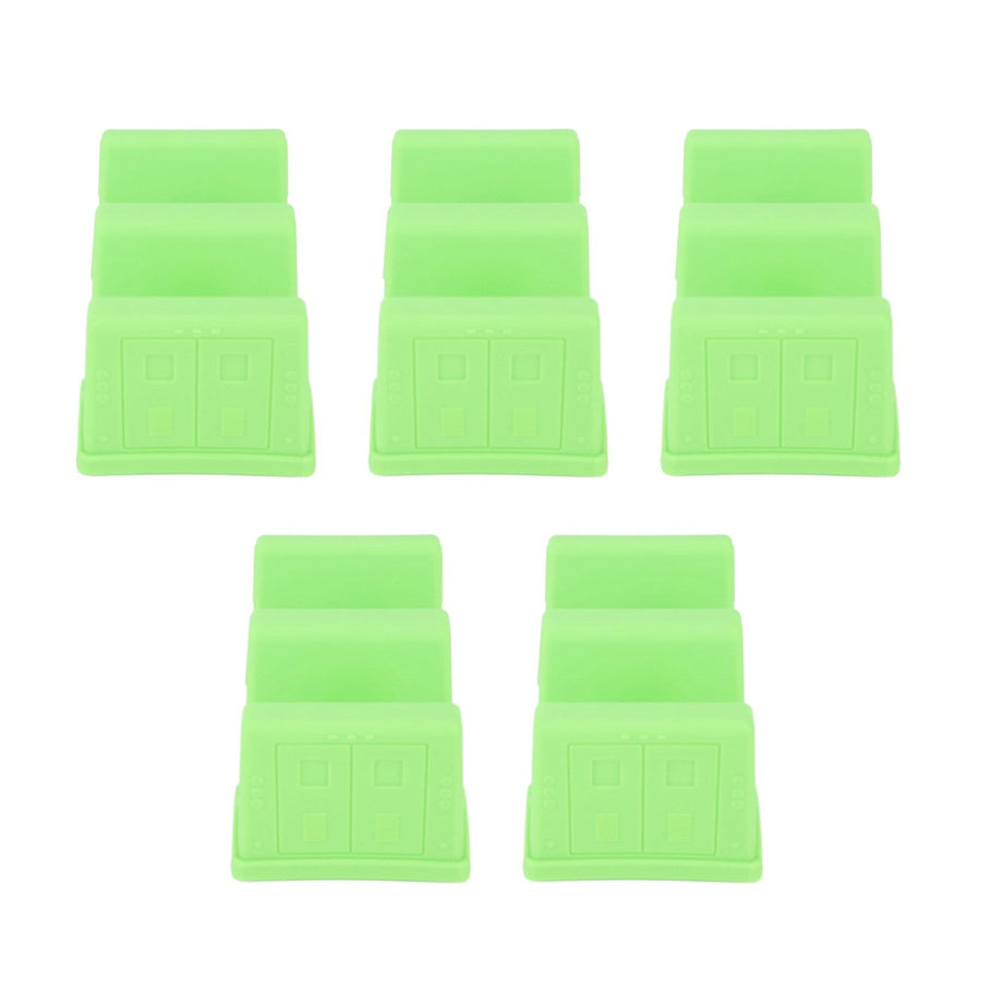 5PCS Taco Holder Stands Set Small Car Shape Wave Shape Taco Tray for Kitchen Restaurant Green