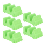 5PCS Taco Holder Stands Set Small Car Shape Wave Shape Taco Tray for Kitchen Restaurant Green