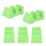 5PCS Taco Holder Stands Set Small Car Shape Wave Shape Taco Tray for Kitchen Restaurant Green