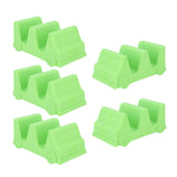 5PCS Taco Holder Stands Set Small Car Shape Wave Shape Taco Tray for Kitchen Restaurant Green - Extra Image