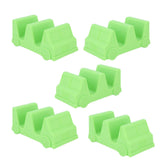 5PCS Taco Holder Stands Set Small Car Shape Wave Shape Taco Tray for Kitchen Restaurant Green