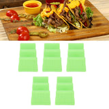 5PCS Taco Holder Stands Set Small Car Shape Wave Shape Taco Tray for Kitchen Restaurant Green - Extra Image