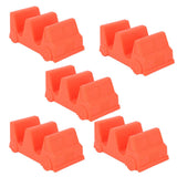 5PCS Taco Holder Stands Set Small Car Shape Wave Shape Taco Tray for Kitchen Restaurant Orange