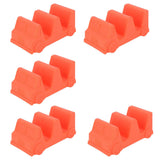 5PCS Taco Holder Stands Set Small Car Shape Wave Shape Taco Tray for Kitchen Restaurant Orange