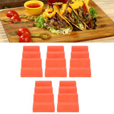 5PCS Taco Holder Stands Set Small Car Shape Wave Shape Taco Tray for Kitchen Restaurant Orange