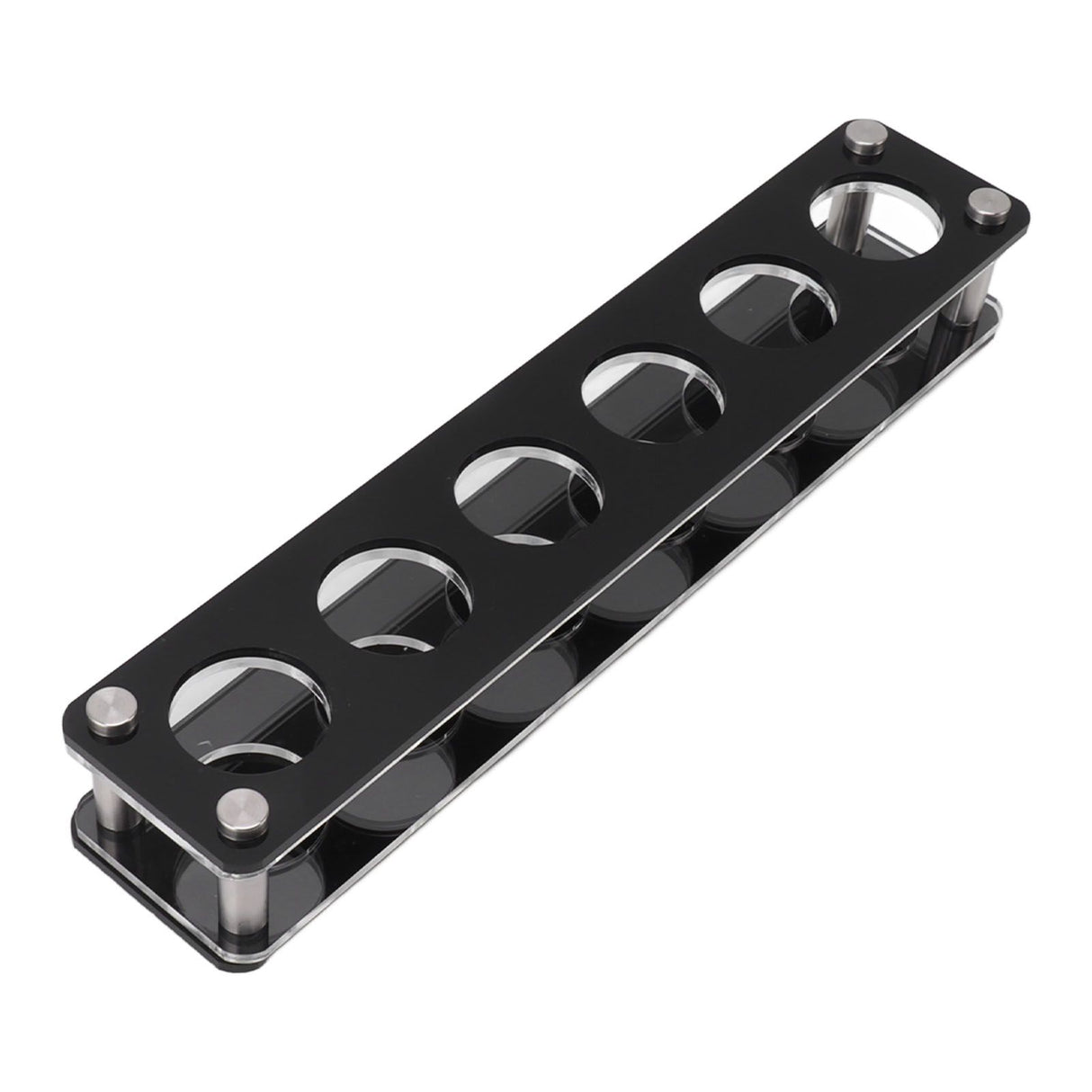 Wine Bottle Display Holder Acrylic Impact Resistant Decorative Wine Bottle Rack for Home Bar 1X6 6 Head Combination Cup Holder