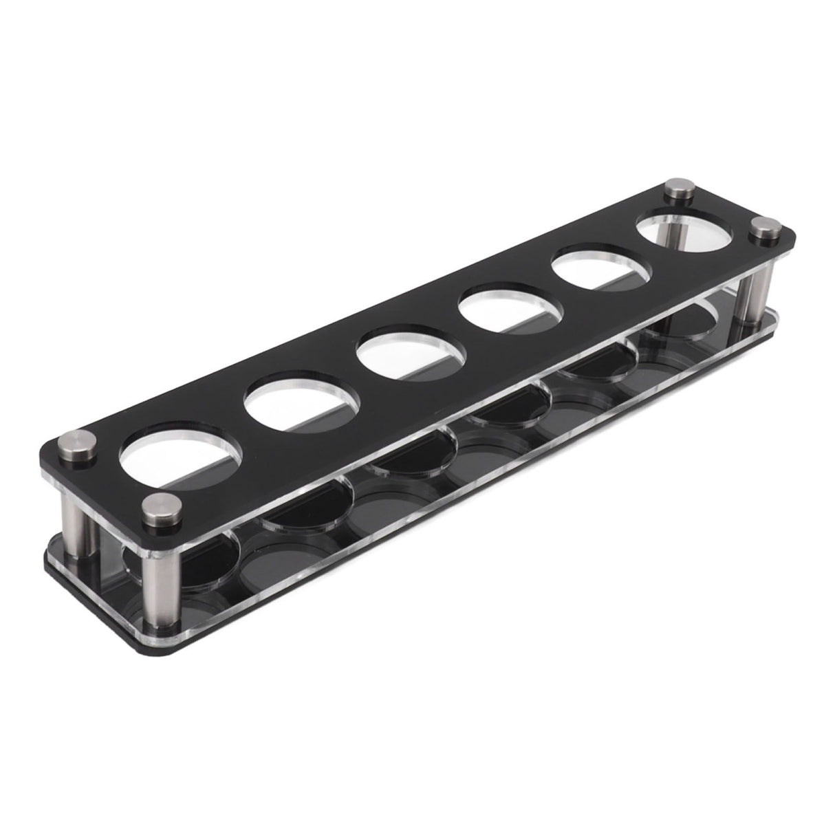 Wine Bottle Display Holder Acrylic Impact Resistant Decorative Wine Bottle Rack for Home Bar 1X6 6 Head Combination Cup Holder