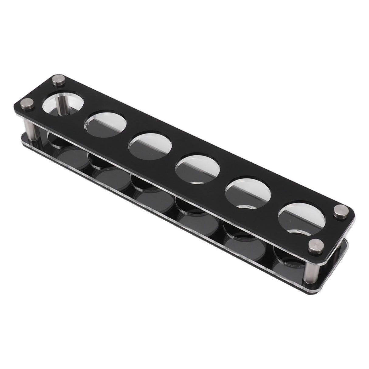 Wine Bottle Display Holder Acrylic Impact Resistant Decorative Wine Bottle Rack for Home Bar 1X6 6 Head Combination Cup Holder