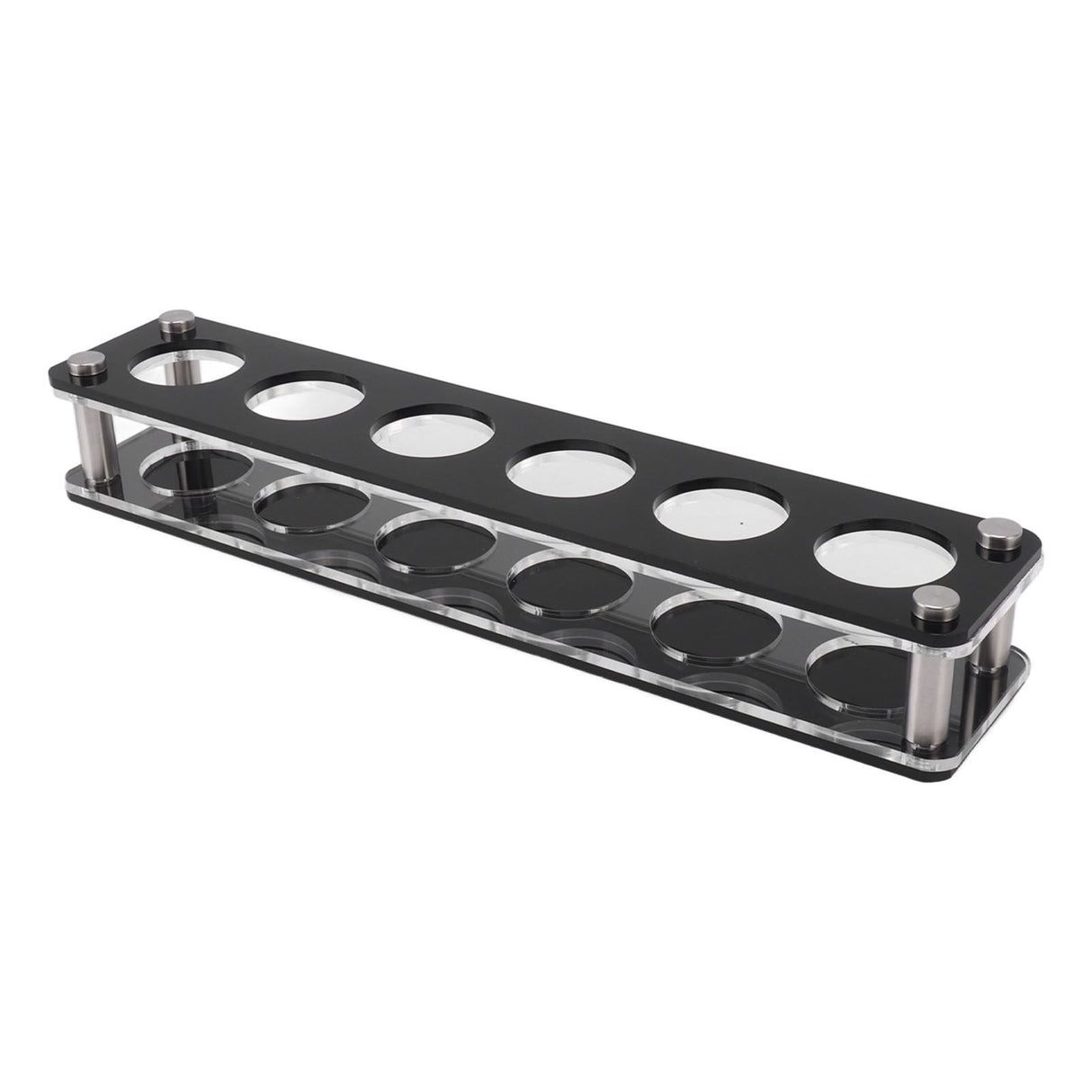 Wine Bottle Display Holder Acrylic Impact Resistant Decorative Wine Bottle Rack for Home Bar 1X6 6 Head Combination Cup Holder