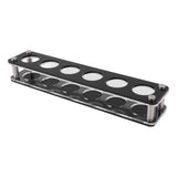 Wine Bottle Display Holder Acrylic Impact Resistant Decorative Wine Bottle Rack for Home Bar 1X6 6 Head Combination Cup Holder - Rear View