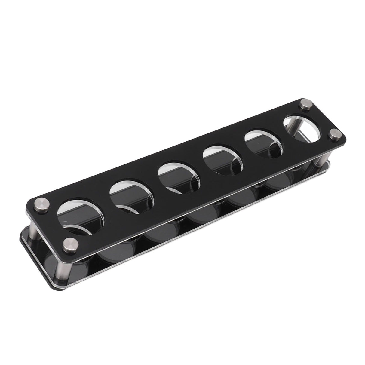 Wine Bottle Display Holder Acrylic Impact Resistant Decorative Wine Bottle Rack for Home Bar 1X6 6 Head Combination Cup Holder