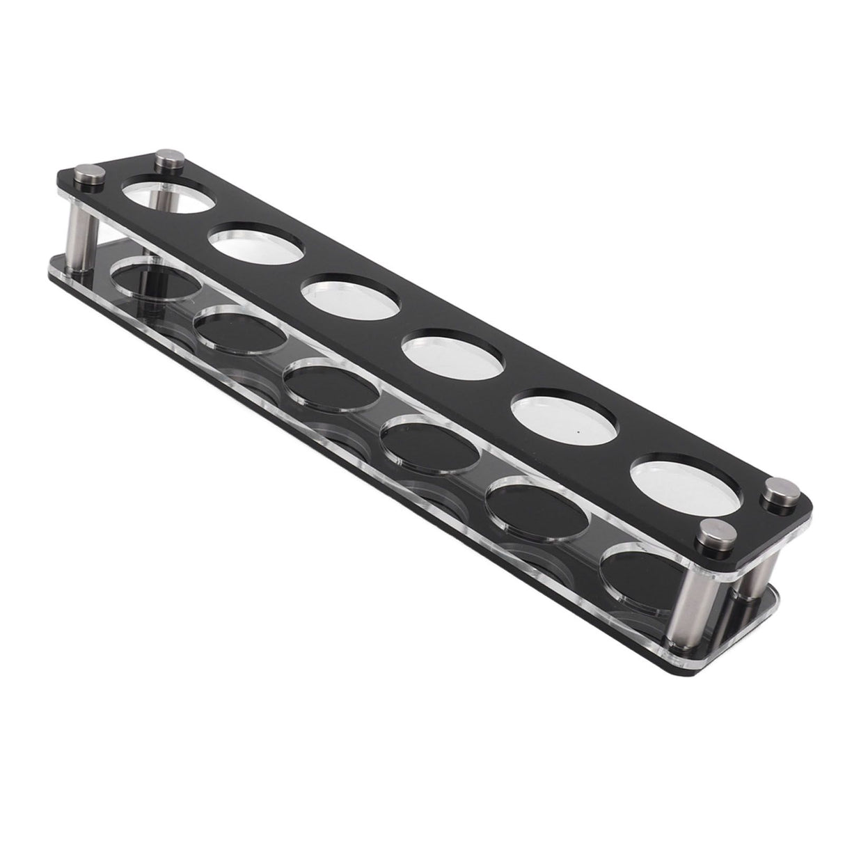 Wine Bottle Display Holder Acrylic Impact Resistant Decorative Wine Bottle Rack for Home Bar 1X6 6 Head Combination Cup Holder