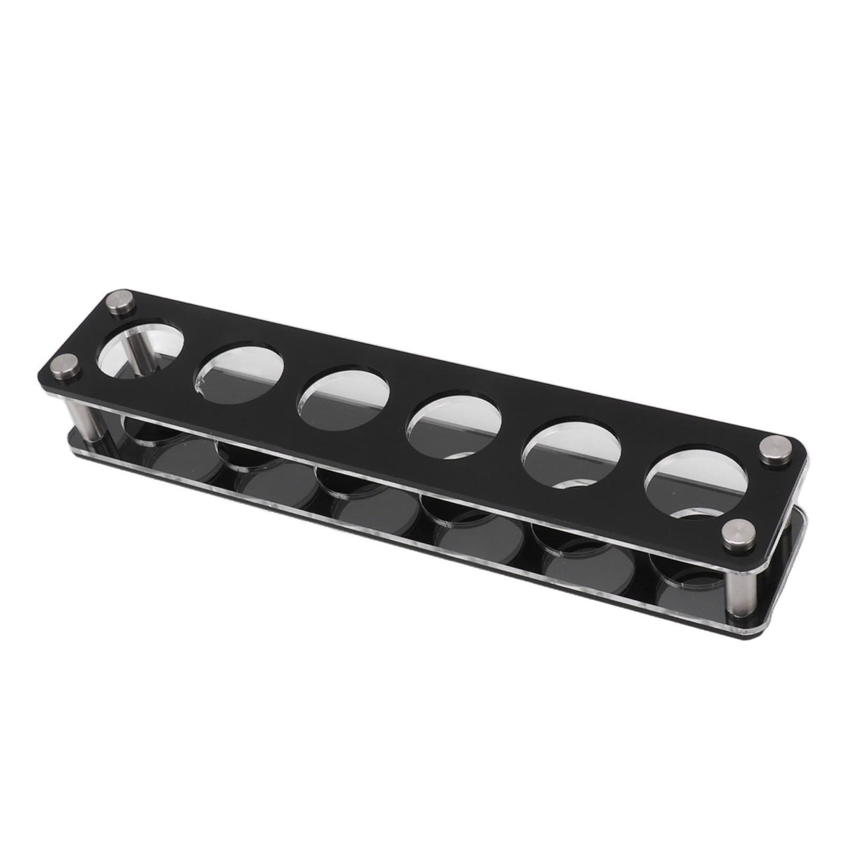 Wine Bottle Display Holder Acrylic Impact Resistant Decorative Wine Bottle Rack for Home Bar 1X6 6 Head Combination Cup Holder