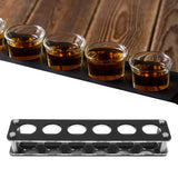 Wine Bottle Display Holder Acrylic Impact Resistant Decorative Wine Bottle Rack for Home Bar 1X6 6 Head Combination Cup Holder
