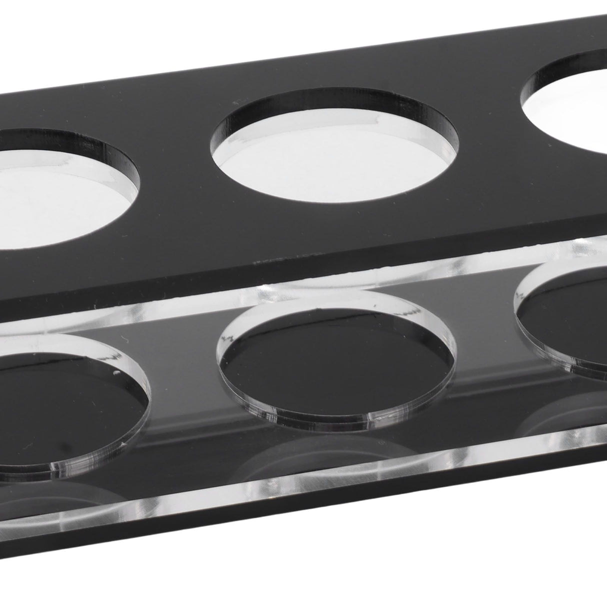 Wine Bottle Display Holder Acrylic Impact Resistant Decorative Wine Bottle Rack for Home Bar 1X6 6 Head Combination Cup Holder