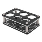 Wine Bottle Display Holder Acrylic Impact Resistant Decorative Wine Bottle Rack for Home Bar 2X3 6 Head Combination Cup Holder