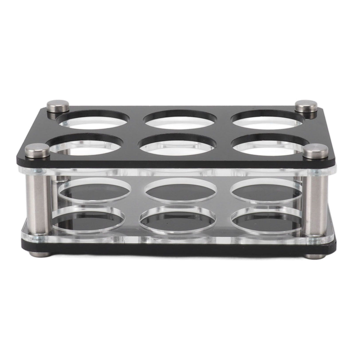 Wine Bottle Display Holder Acrylic Impact Resistant Decorative Wine Bottle Rack for Home Bar 2X3 6 Head Combination Cup Holder