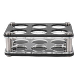 Wine Bottle Display Holder Acrylic Impact Resistant Decorative Wine Bottle Rack for Home Bar 2X3 6 Head Combination Cup Holder - Side View