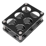 Wine Bottle Display Holder Acrylic Impact Resistant Decorative Wine Bottle Rack for Home Bar 2X3 6 Head Combination Cup Holder - Low Angle