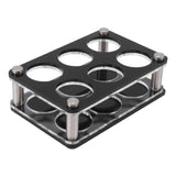 Wine Bottle Display Holder Acrylic Impact Resistant Decorative Wine Bottle Rack for Home Bar 2X3 6 Head Combination Cup Holder