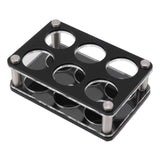 Wine Bottle Display Holder Acrylic Impact Resistant Decorative Wine Bottle Rack for Home Bar 2X3 6 Head Combination Cup Holder